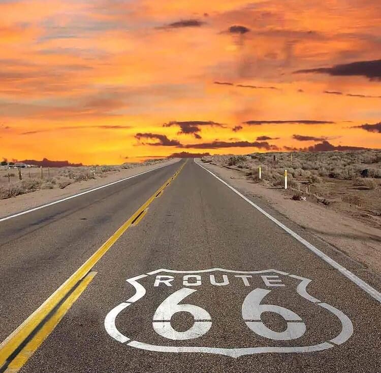 route 66 sunset