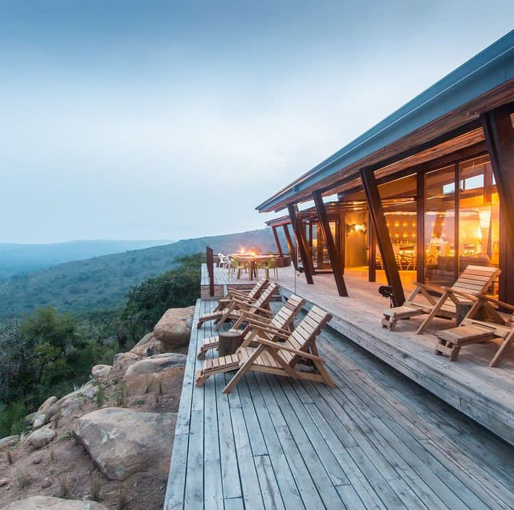 Expansive views from a luxury game lodge in Hluhluwe-iMfolozi Park