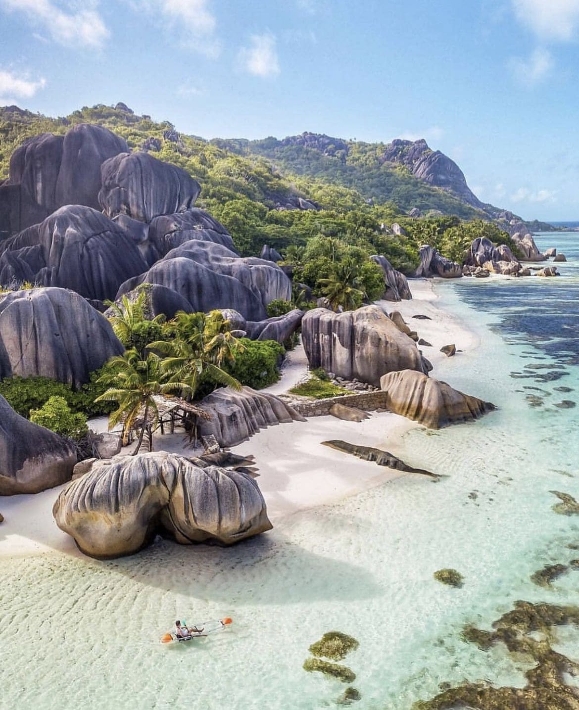 Where better for a relaxing afternoon than a private beach in the Seychelles
