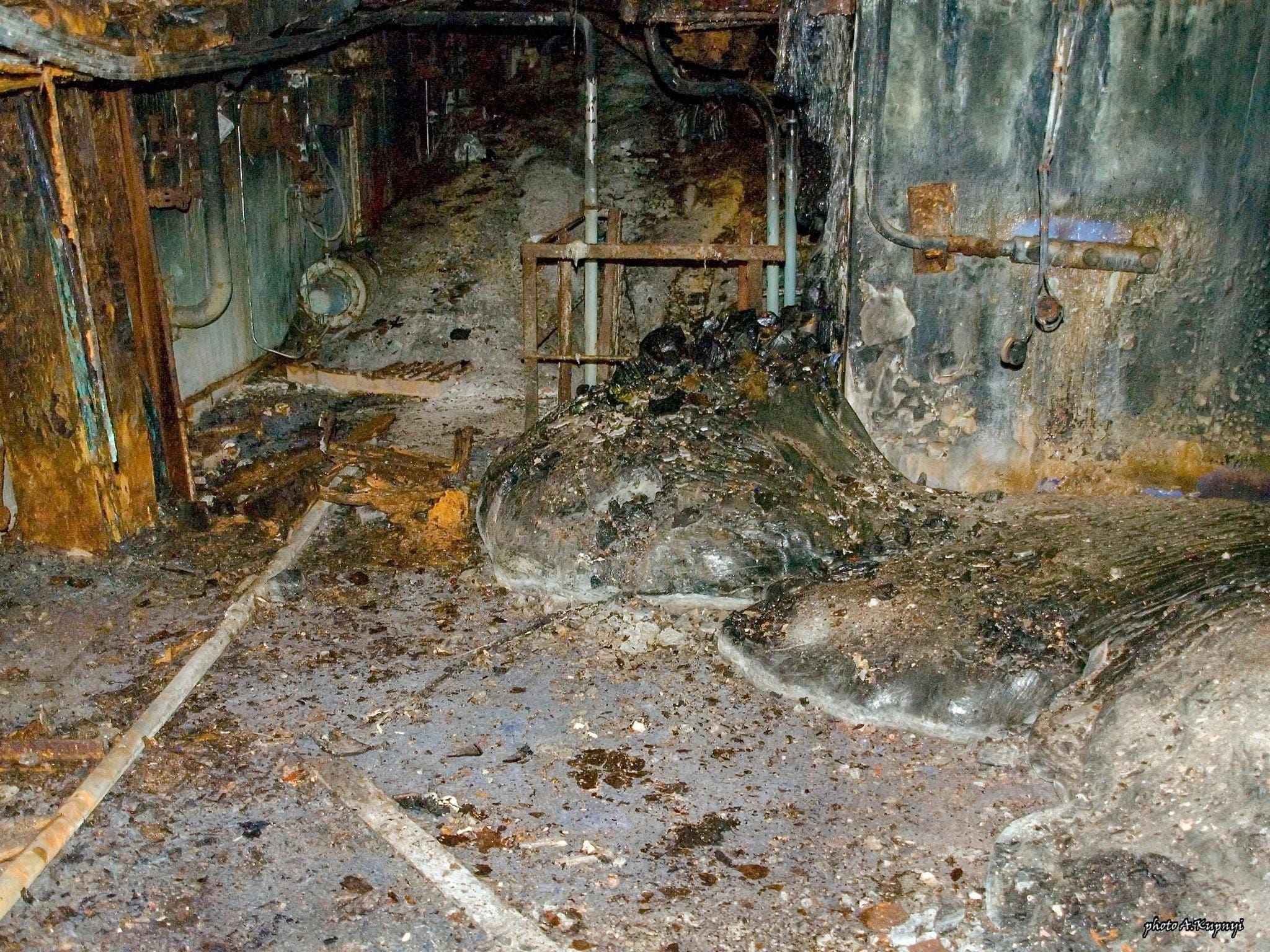 Elephant foot remains in Chernobyl
