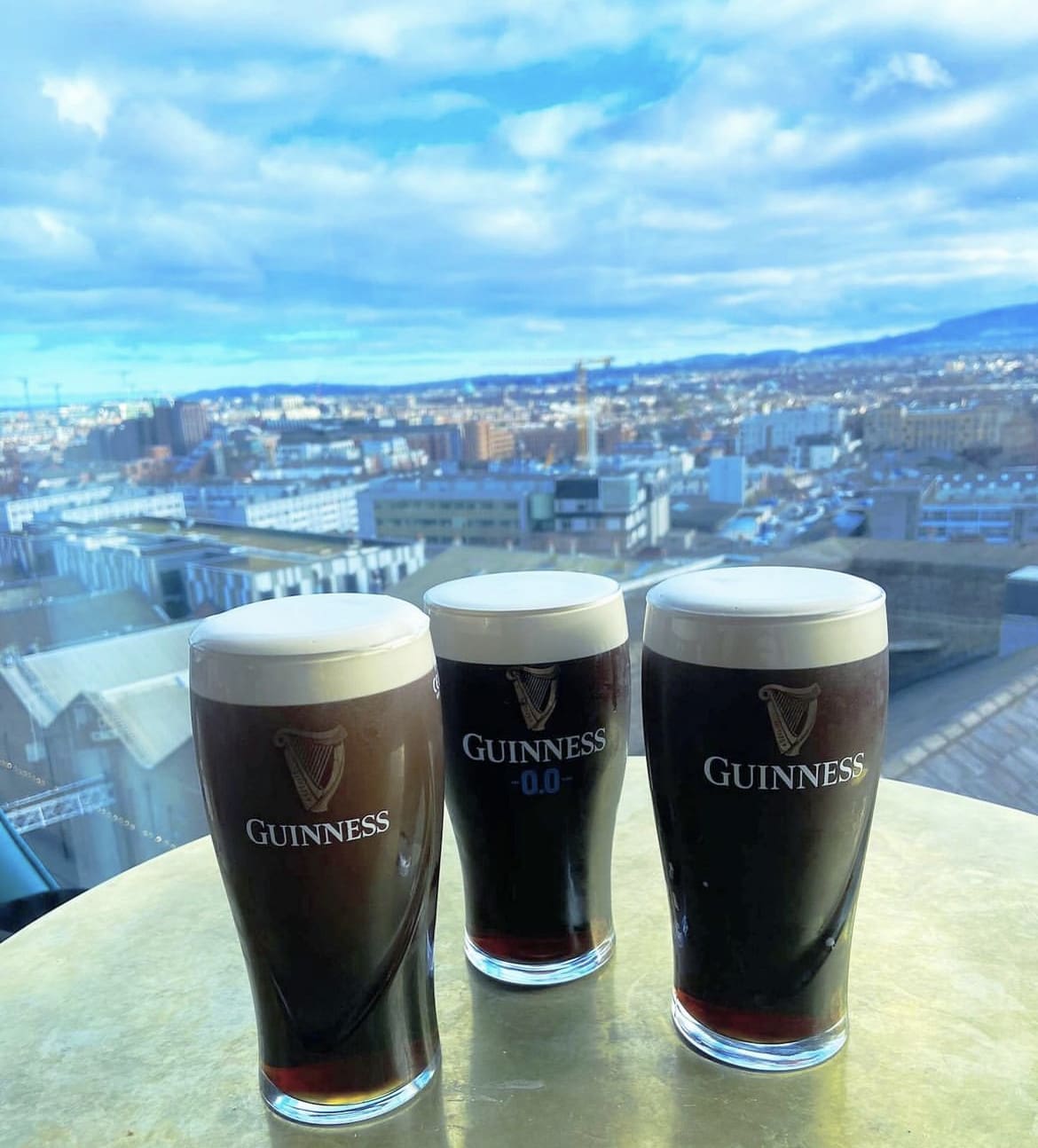 Pints at the Guinness Storehouse
