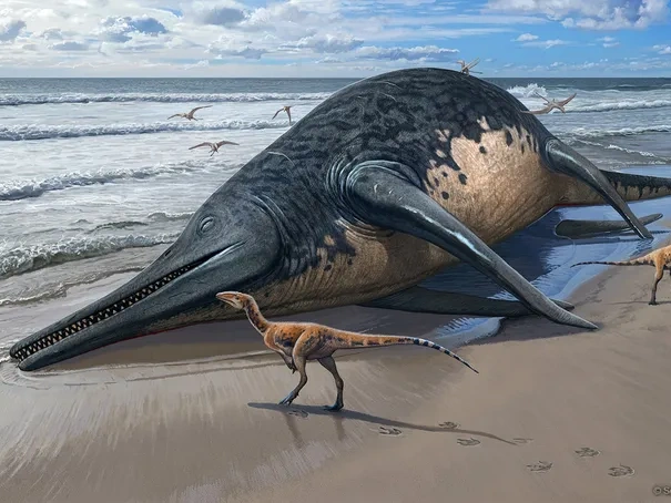 Potential 'Largest Reptile Ever' Discovered On Family Beach Day