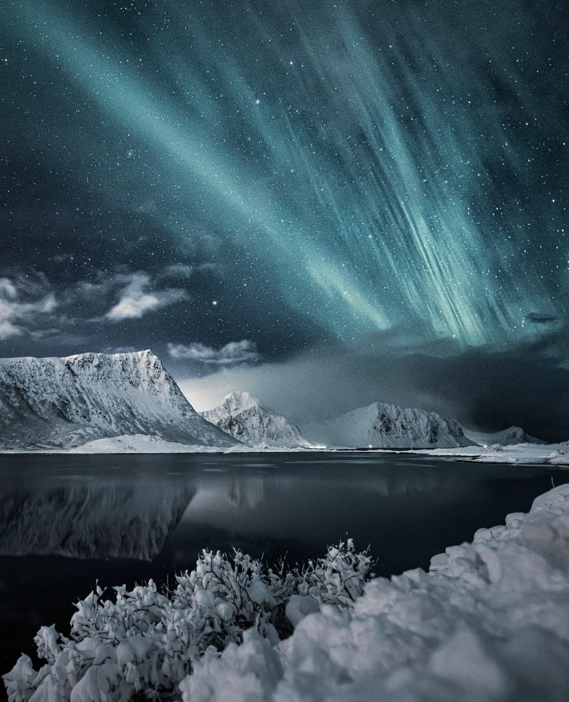 The northern lights over Norway