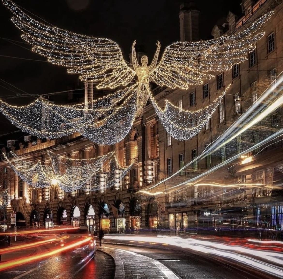 Christmas lights in central London