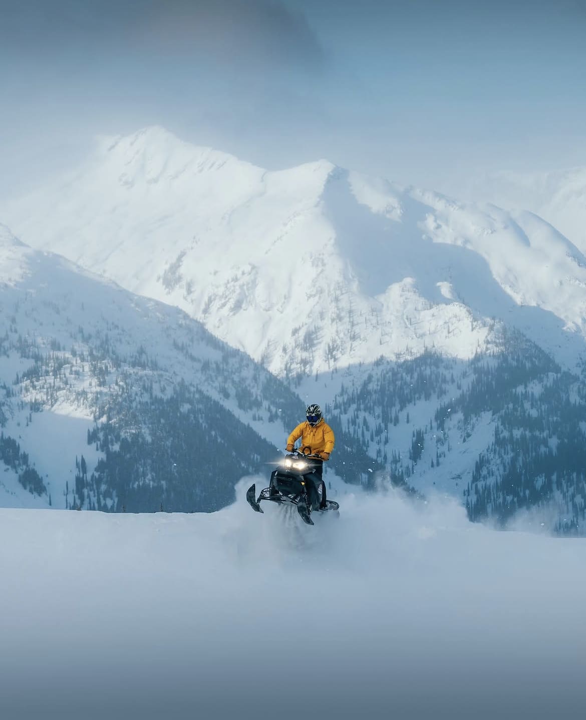 Snow Sledding in Canada