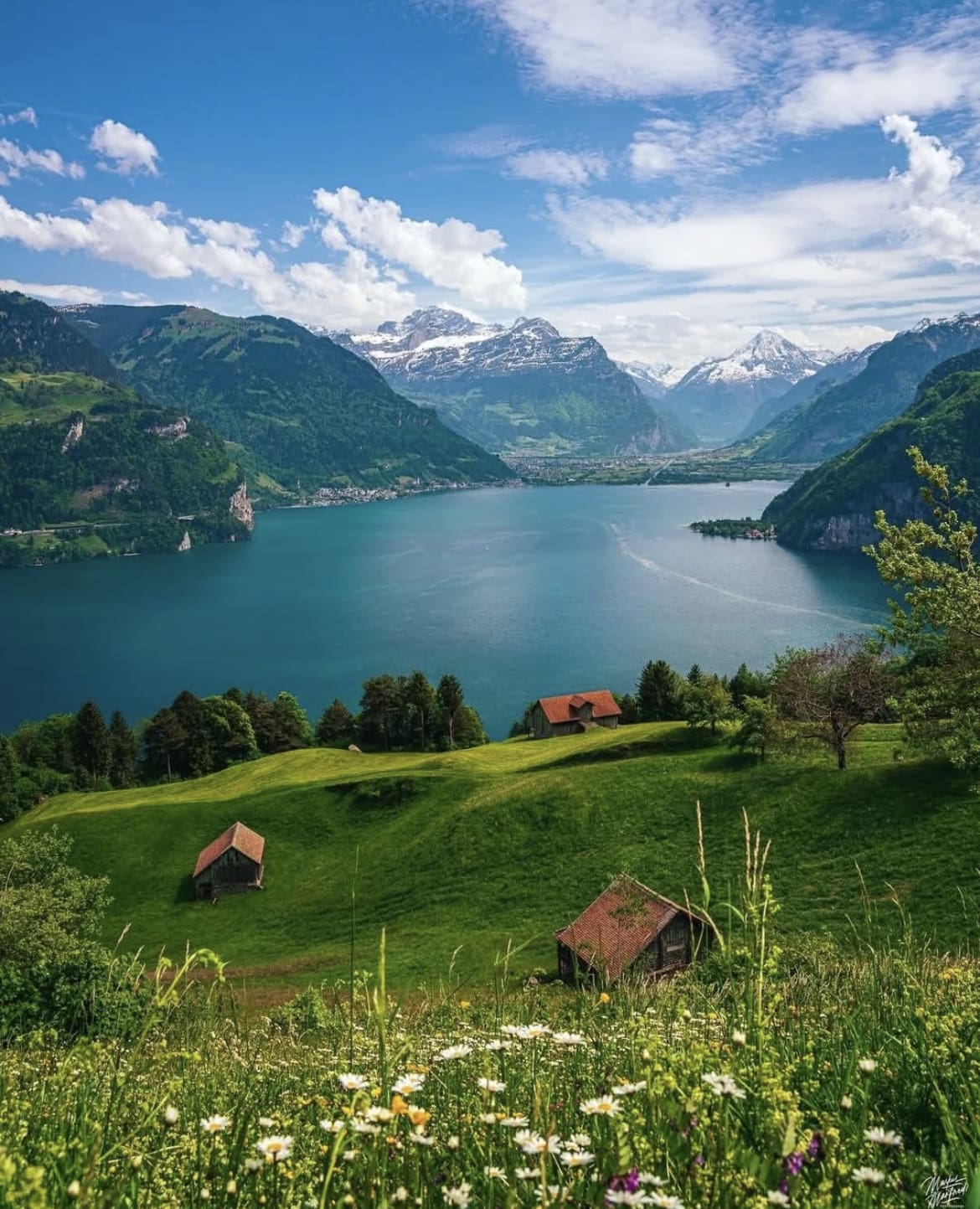 Panorama over Lake Lucerne