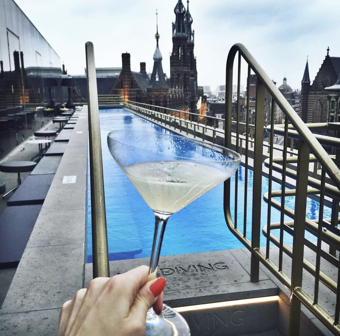 Rooftop pool at W Hotel Amsterdam