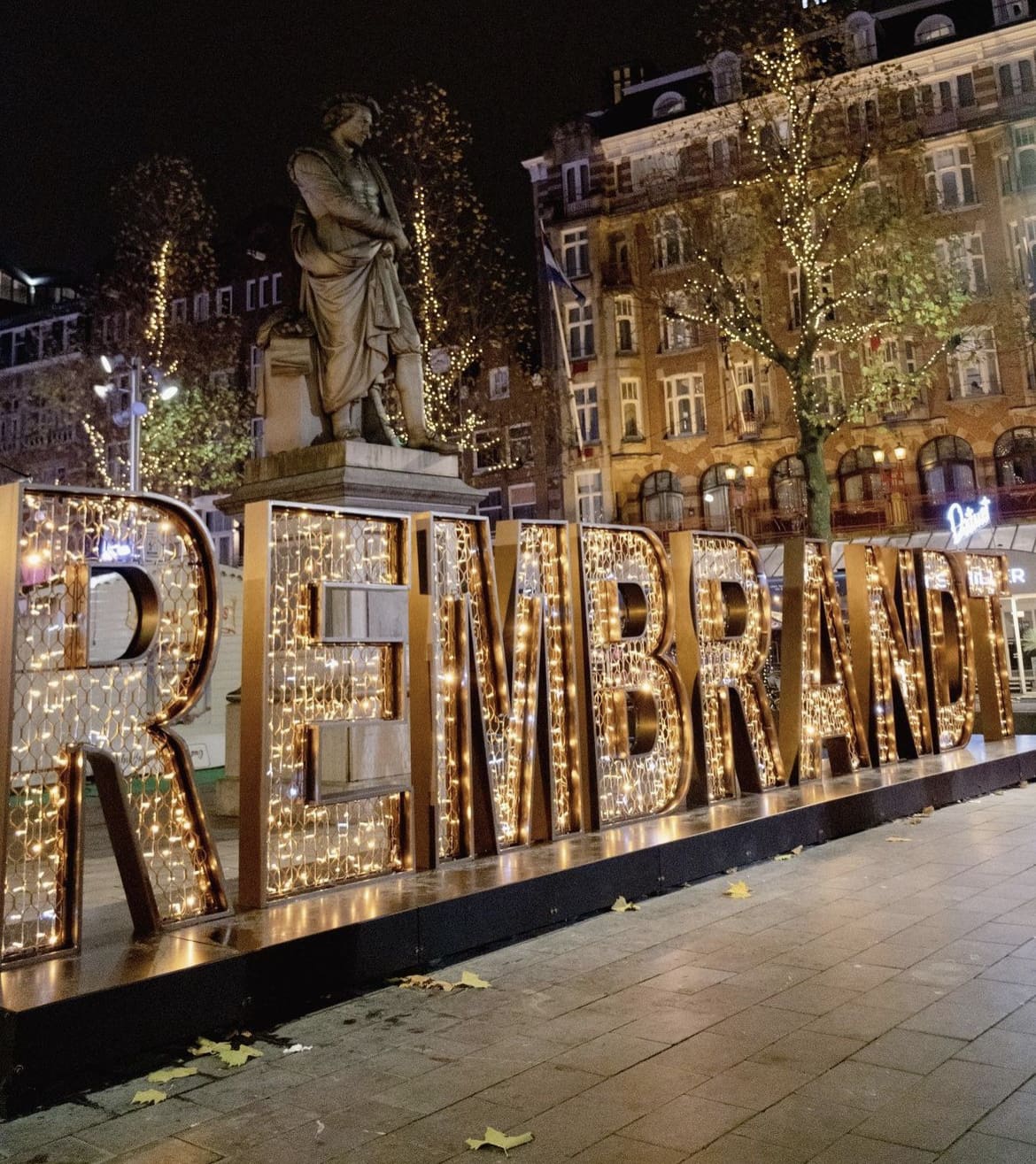 Christmas time at Rembrandtplein, Amsterdam