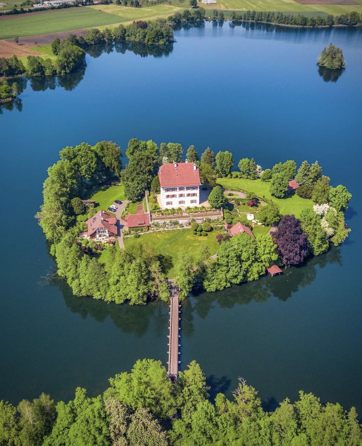 Mauensee Island, Switzerland