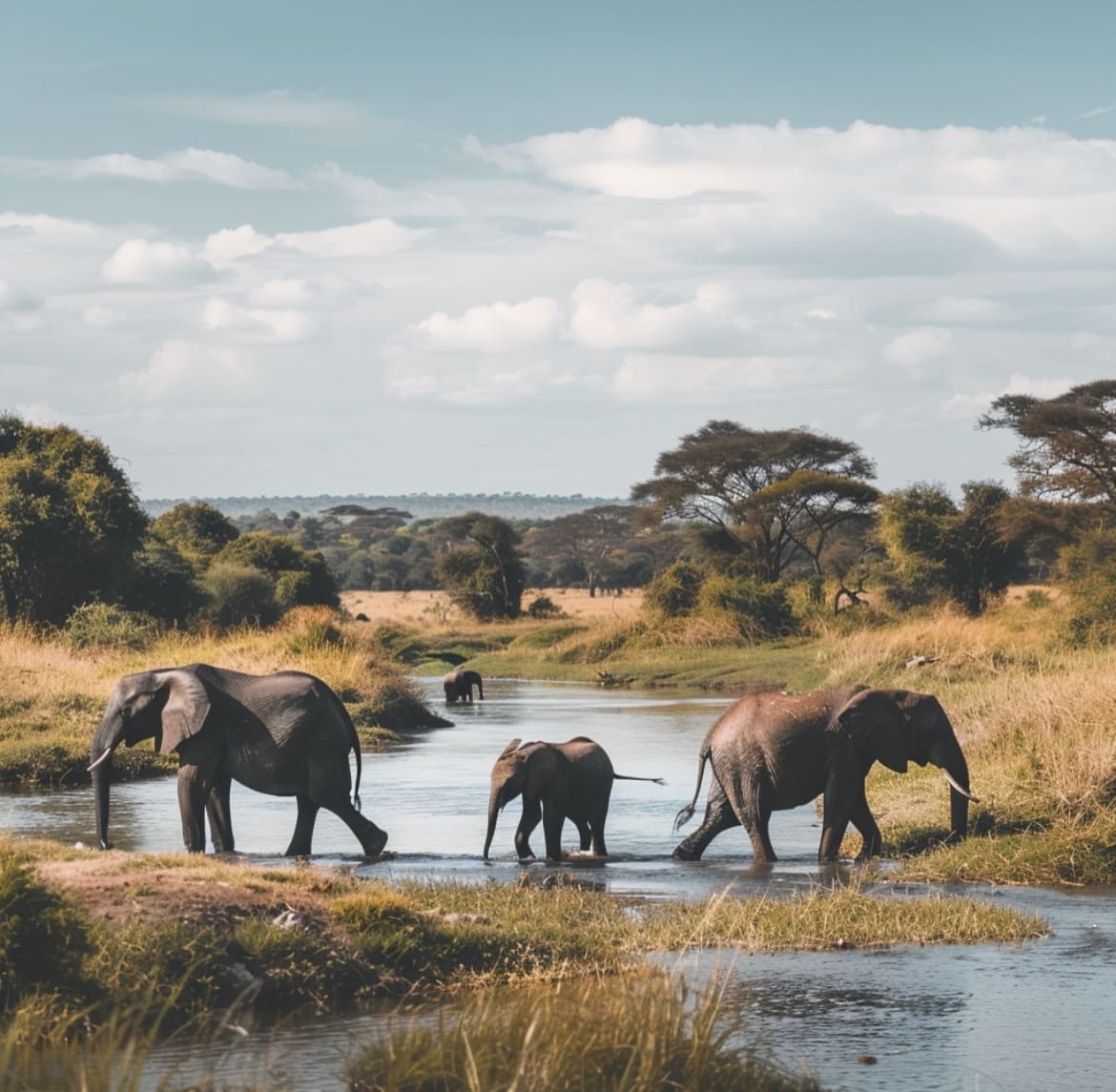 Elephants in Tarangire National Park - when is the best time to safari in Africa