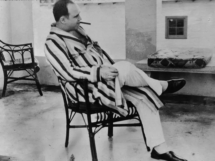 Al Capone in his miami home