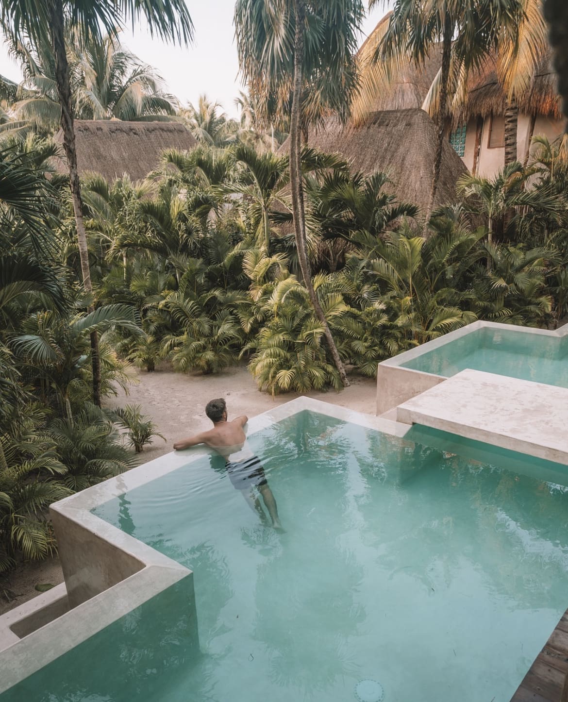 Swimming pool views in La Valise Tulum