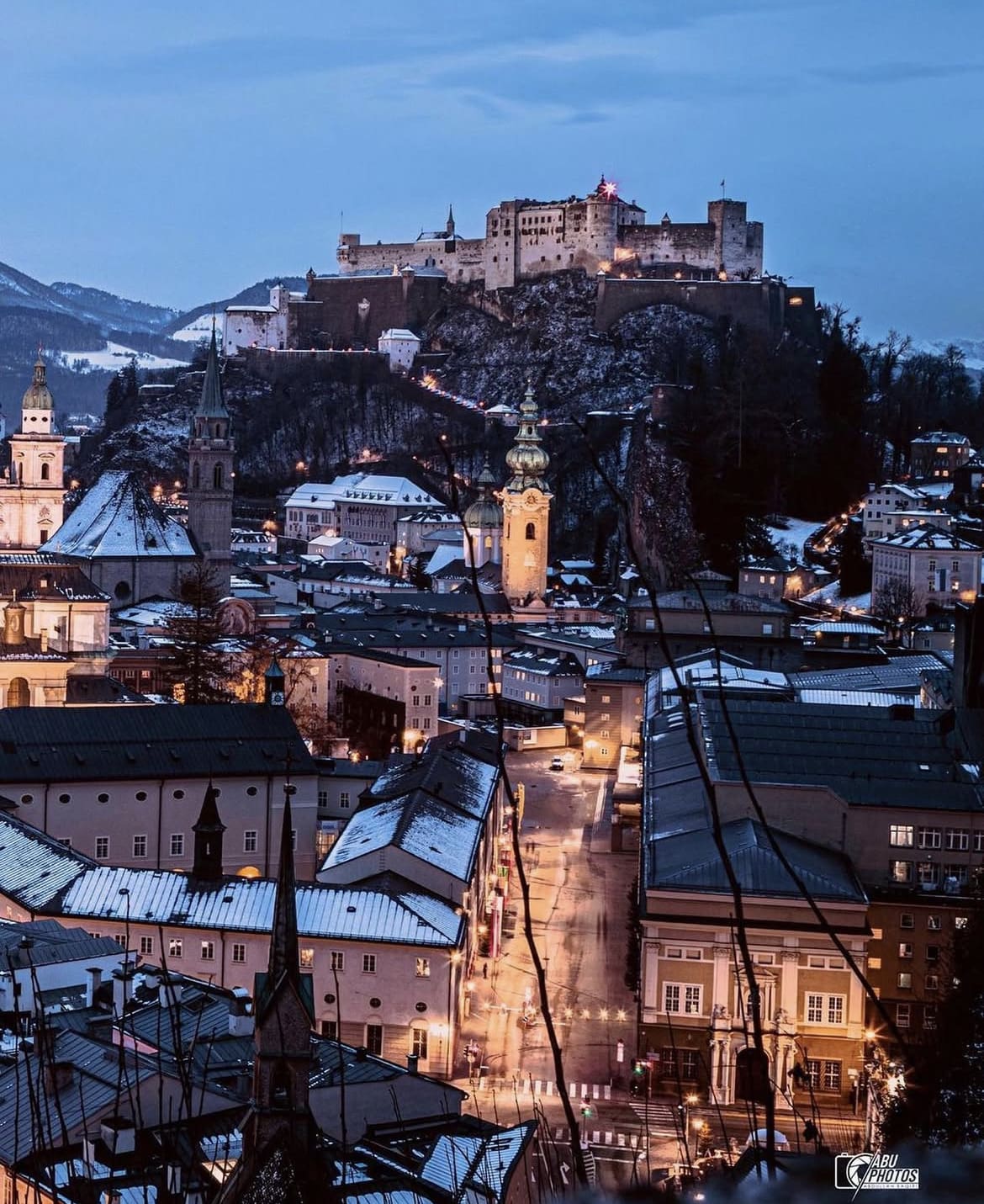 Winter in Salzburg, Austria 